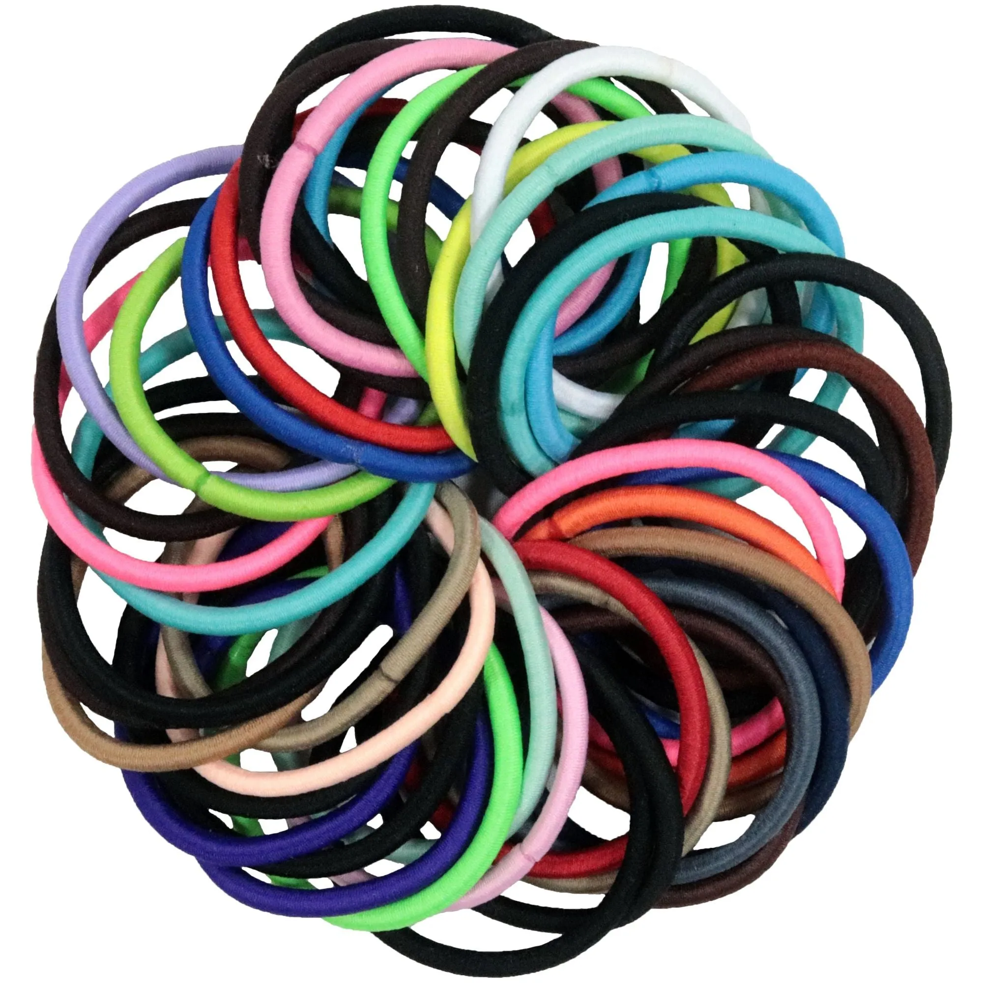 100 Pack Hair Elastics You Pick Colors and Quantities