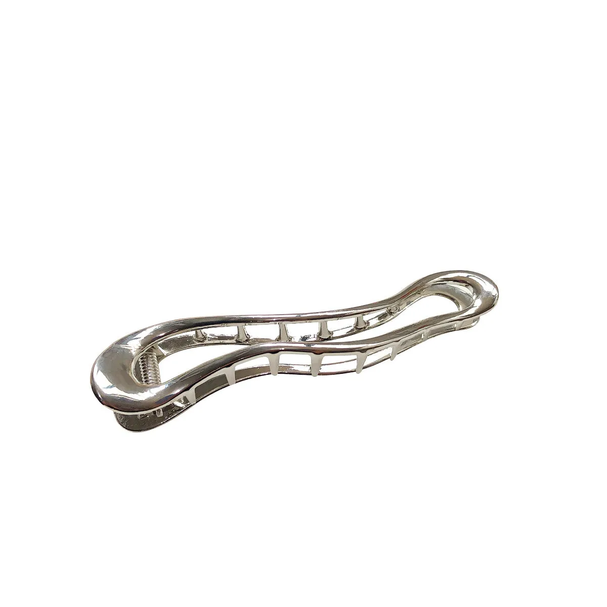 11.5cm Jumbo Metal Hair Clamp Ins Style Vintage Gold Plated Bow Knot Feather Barrette Alloy Hair Claw Accessories For Thick Hair