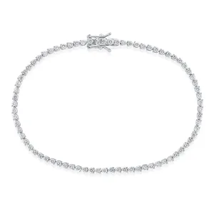 14k Gold & Diamond Tennis Bracelet - 1.88ct