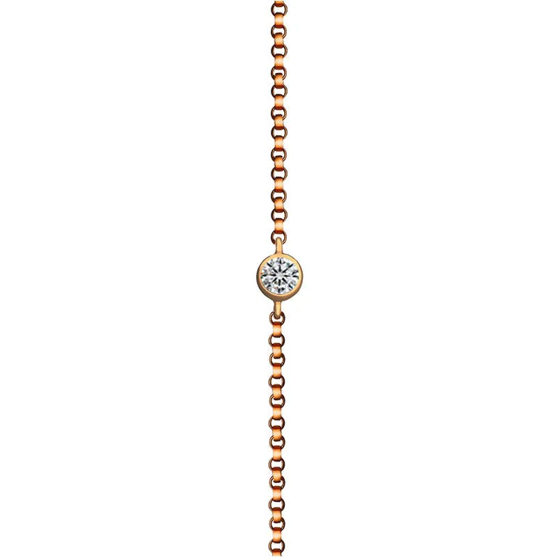 18k Gold April Birthstone Diamond Bracelet