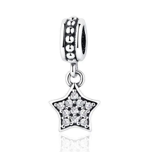 24 Styles,  925 Sterling Silver Simple Signs, Charms - Fit Charm Bracelet
