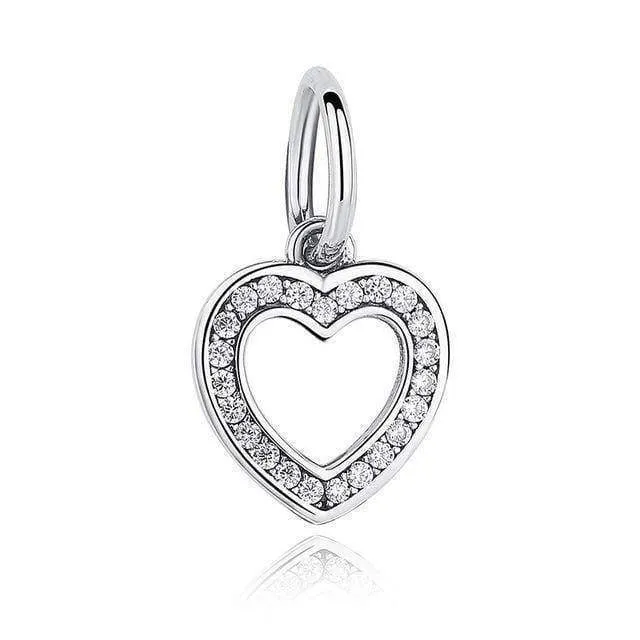 24 Styles,  925 Sterling Silver Simple Signs, Charms - Fit Charm Bracelet