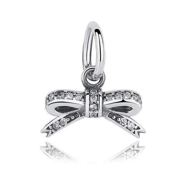 24 Styles,  925 Sterling Silver Simple Signs, Charms - Fit Charm Bracelet