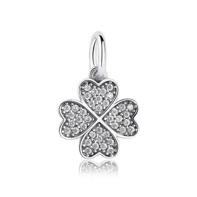 24 Styles,  925 Sterling Silver Simple Signs, Charms - Fit Charm Bracelet