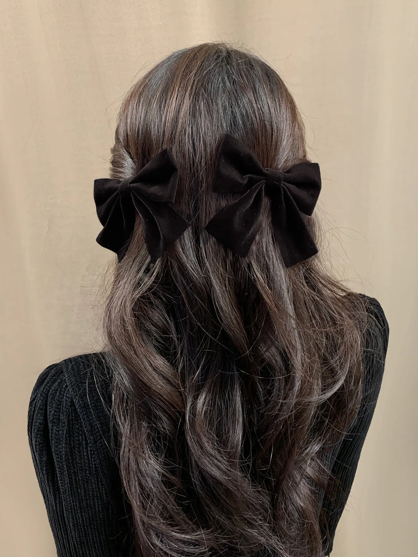 2pcs Cute Bow Decor Clip for Women Barrette Styling Hair Accessories