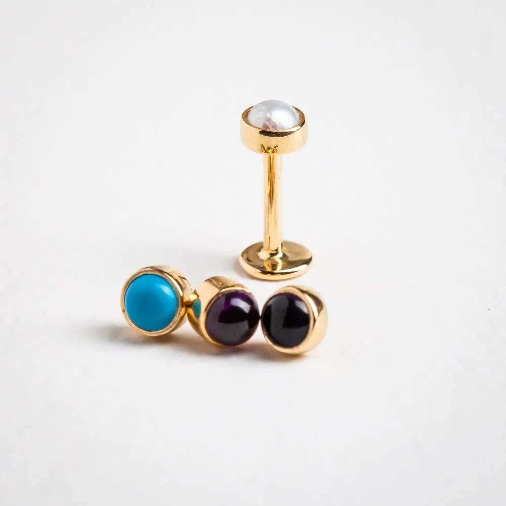 3mm Opal Cabochon Flat Back Stud