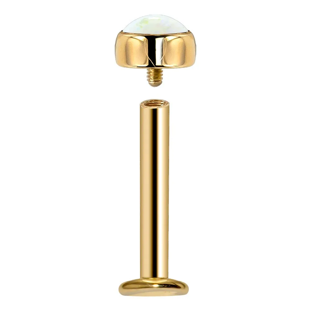 3mm Opal Cabochon Flat Back Stud