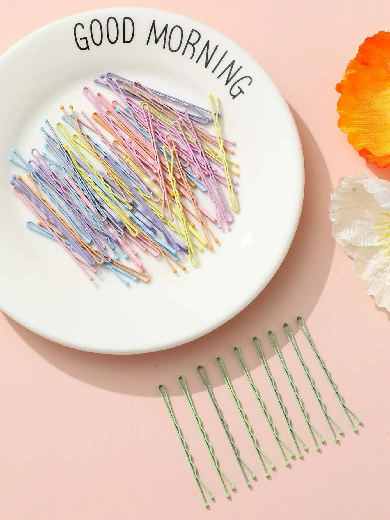 40pcs Matte Pastel Color Hair Clips For All Seasons Casual for Women Barrette