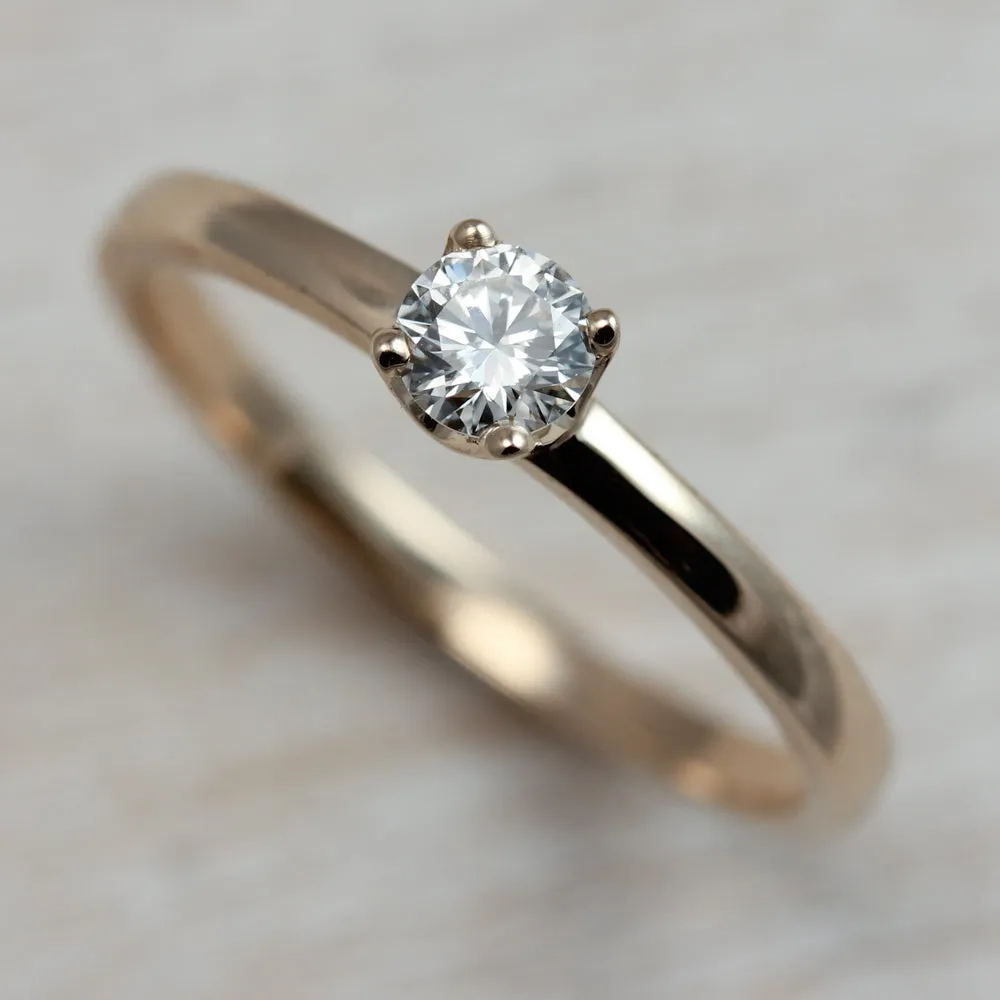 4mm Crown Solitaire