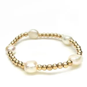 5 BAROQUE PEARL BRACELET