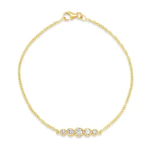 5 Illusion Set Diamond Bracelet