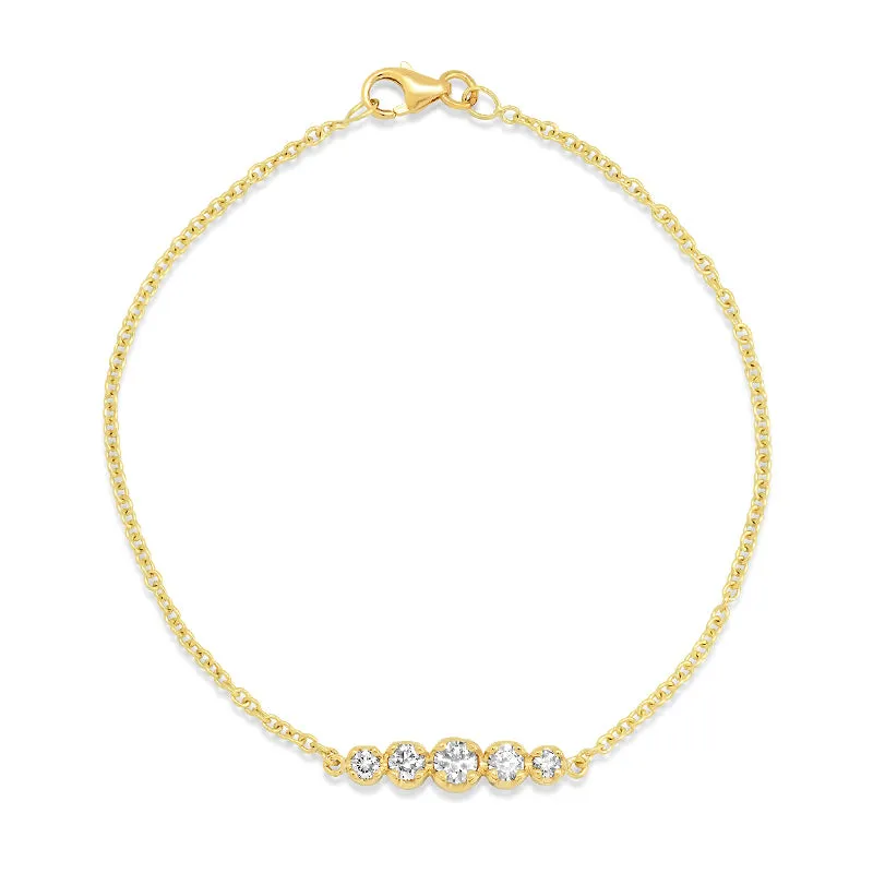 5 Illusion Set Diamond Bracelet