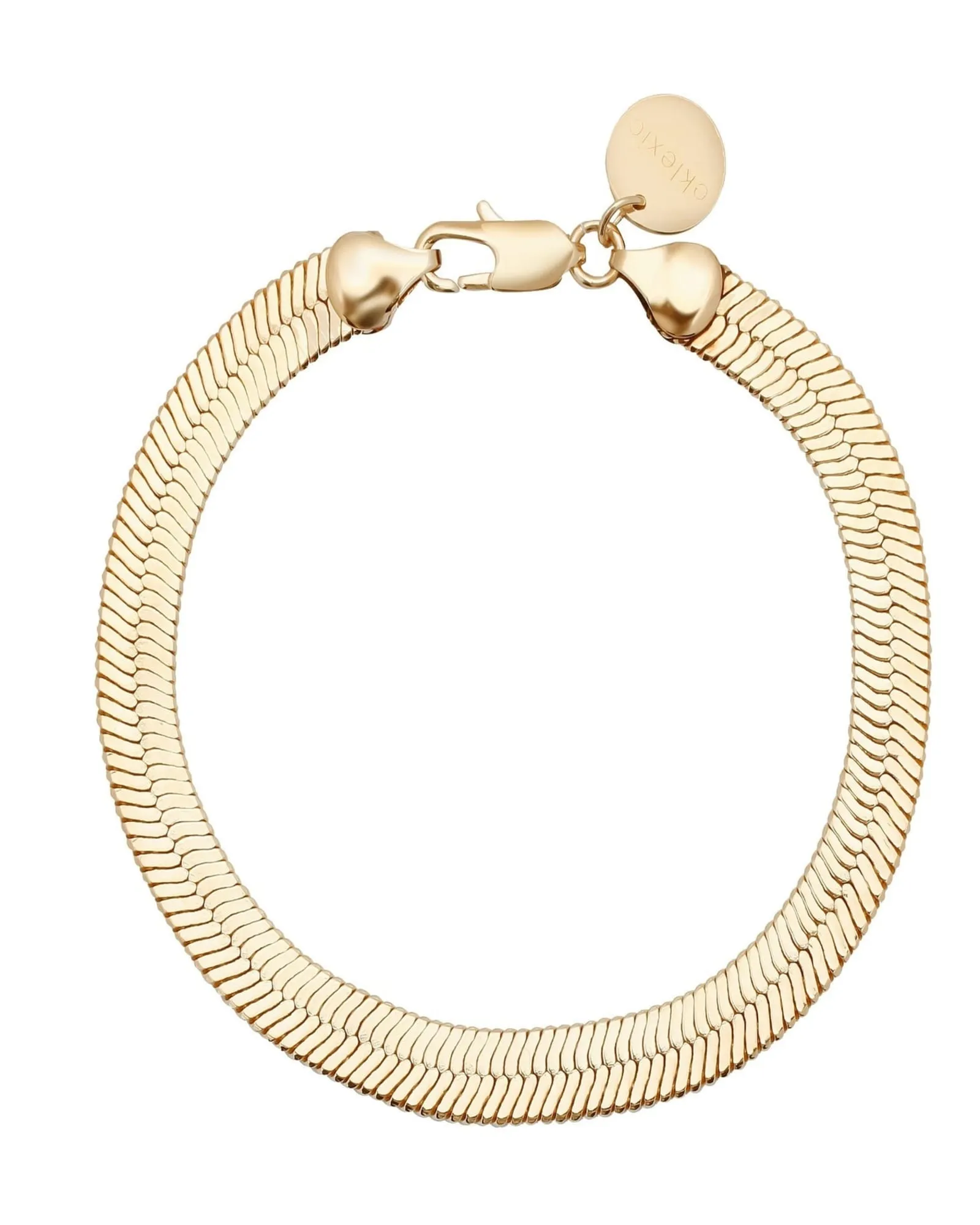 7mm Viper Chain Anklet 9.5" Gold | Gold