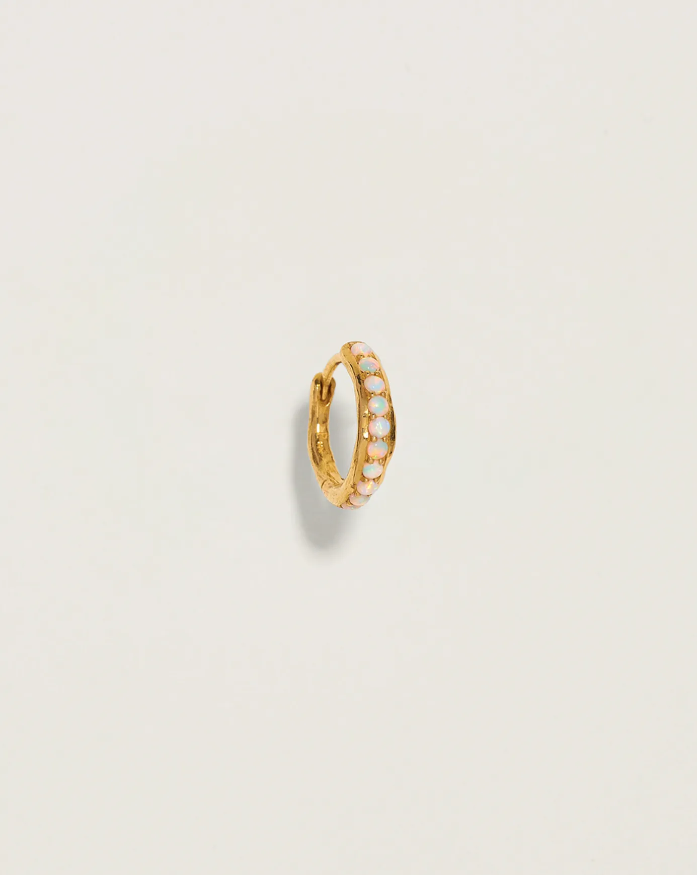 8mm Molten Pavé Huggie