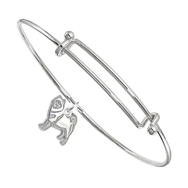 Alaskan Malamute Bangle Bracelet
