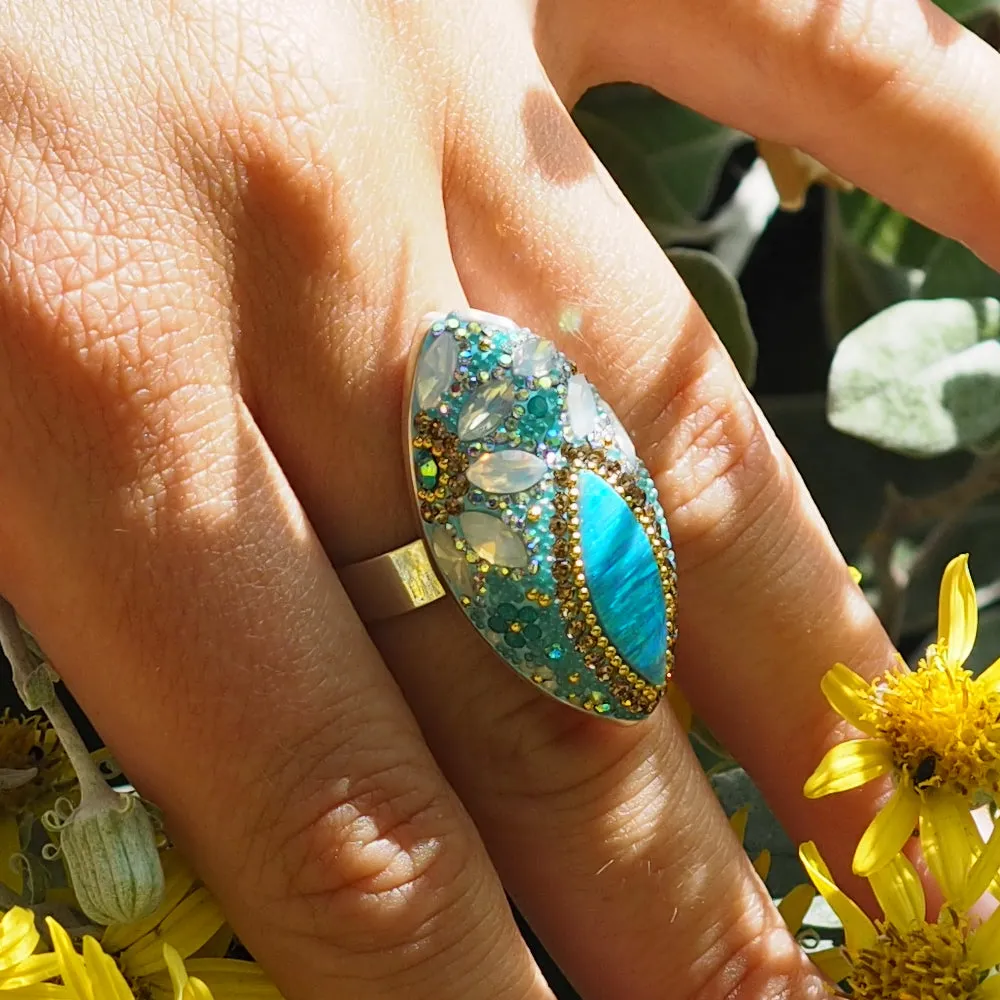 Allegra Daisy Dream TQ Adjustable Ring