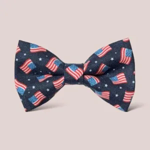 American Flag Hair Bow
