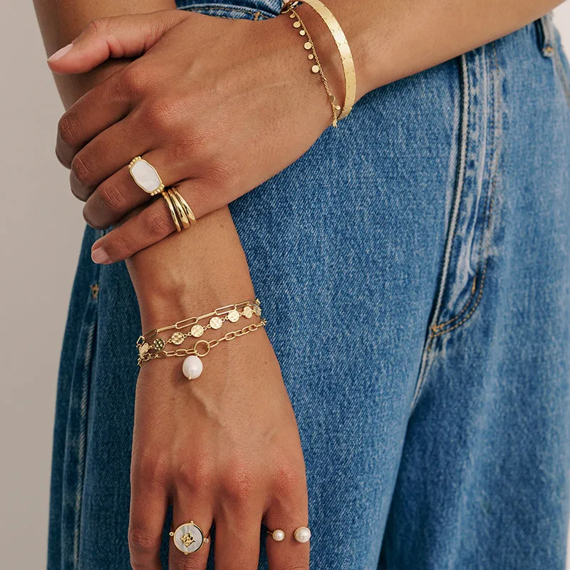 APHRODITE GODDESS PEARL DROP BRACELET