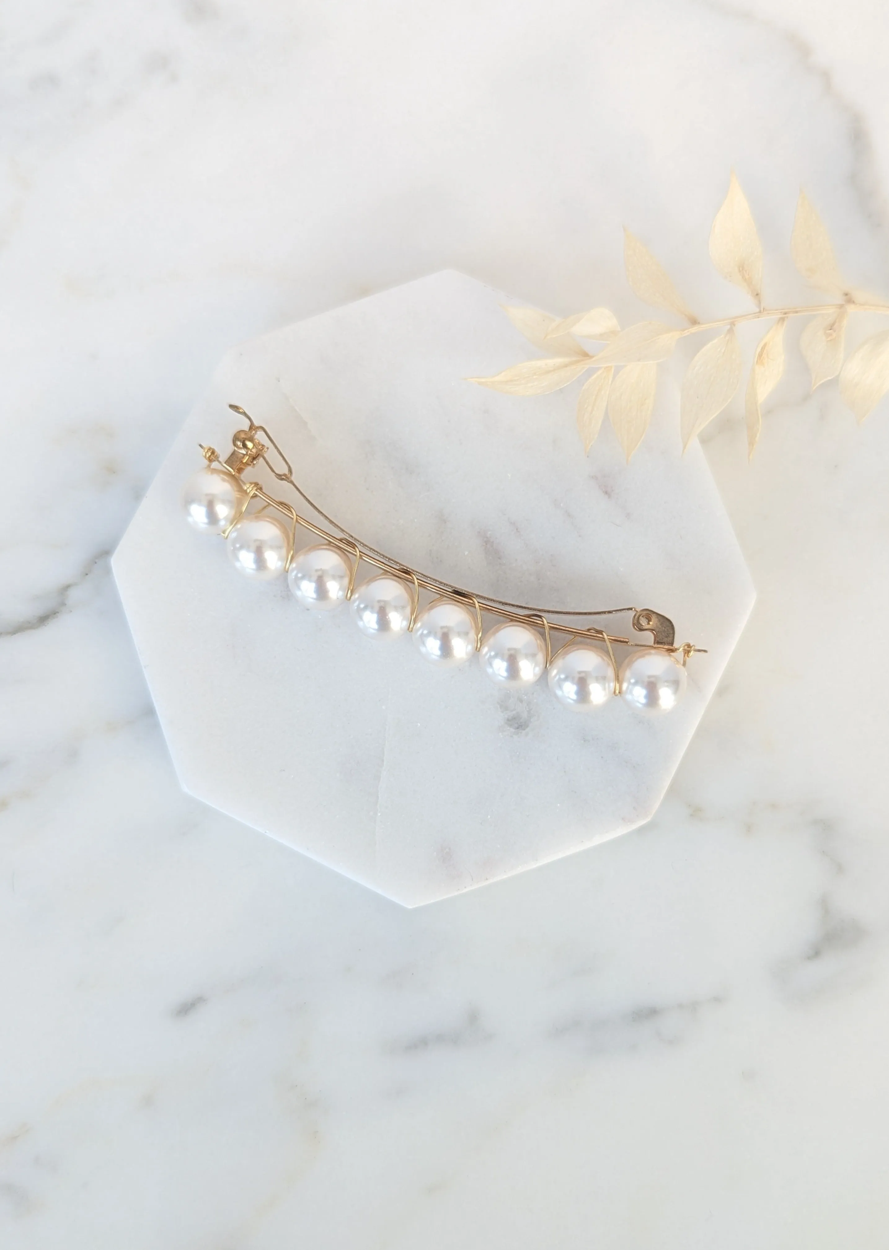 ASTRA Pearl French Clip Hair Barrette