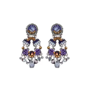 Ayala Bar - C2110 Rafa Blue Beaded Earring