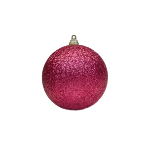 Bauble Glitter Burgundy 100mm