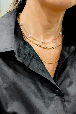 Beaded Flower Necklace