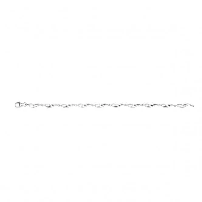 Beginnings Sterling Silver B4029 Twist 19cm Bracelet