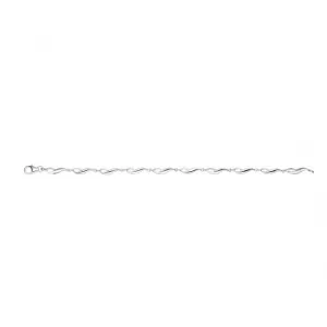 Beginnings Sterling Silver B4029 Twist 19cm Bracelet