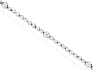 Bezel Set Diamond Tennis Bracelet