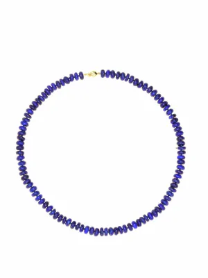 Blue beaded necklace