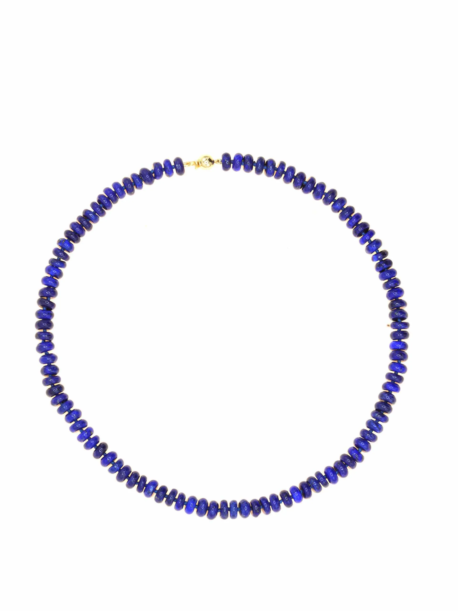Blue beaded necklace