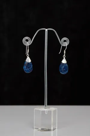 Blue Coral Earrings - 619