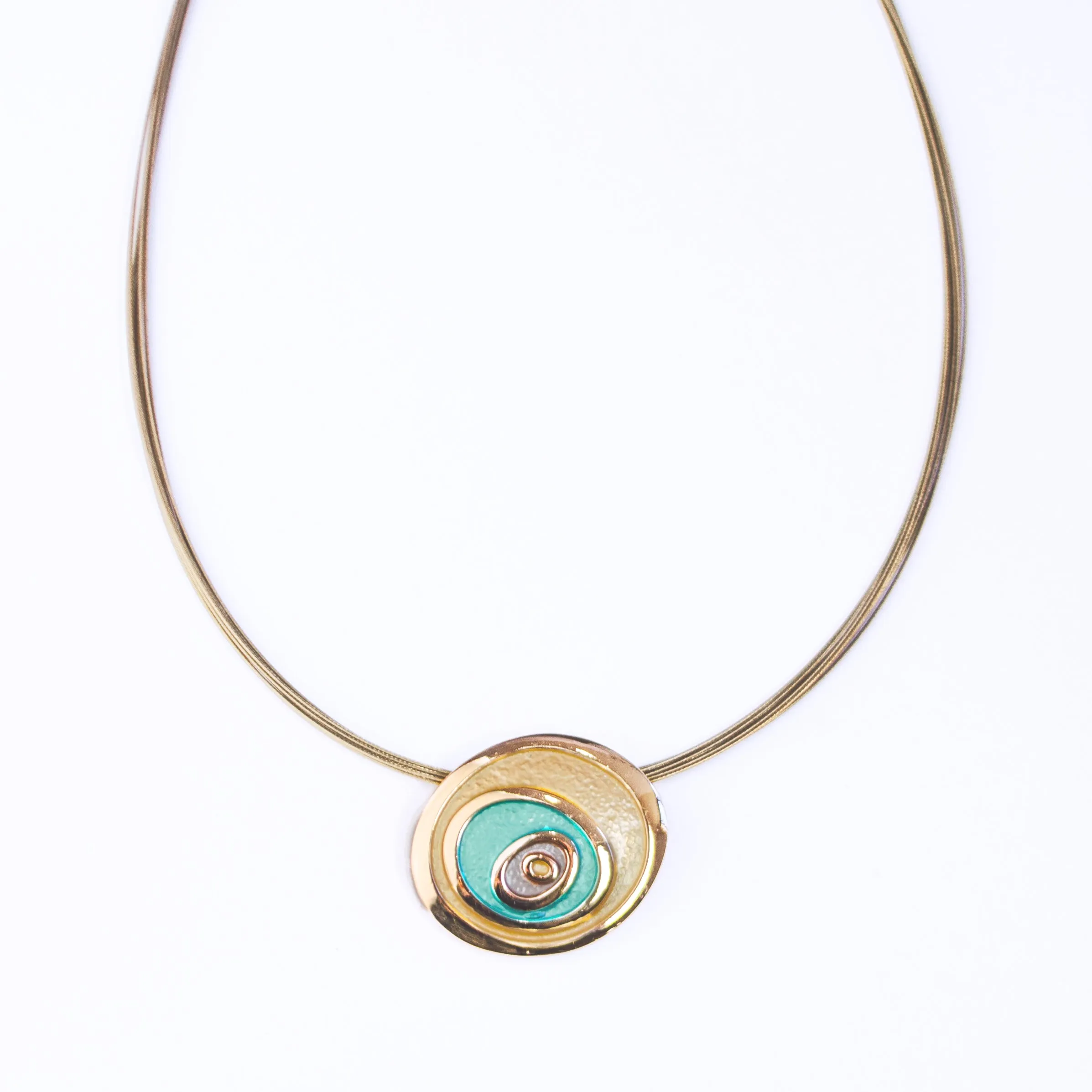Boho Style Evil Eye Necklace and Earring Set