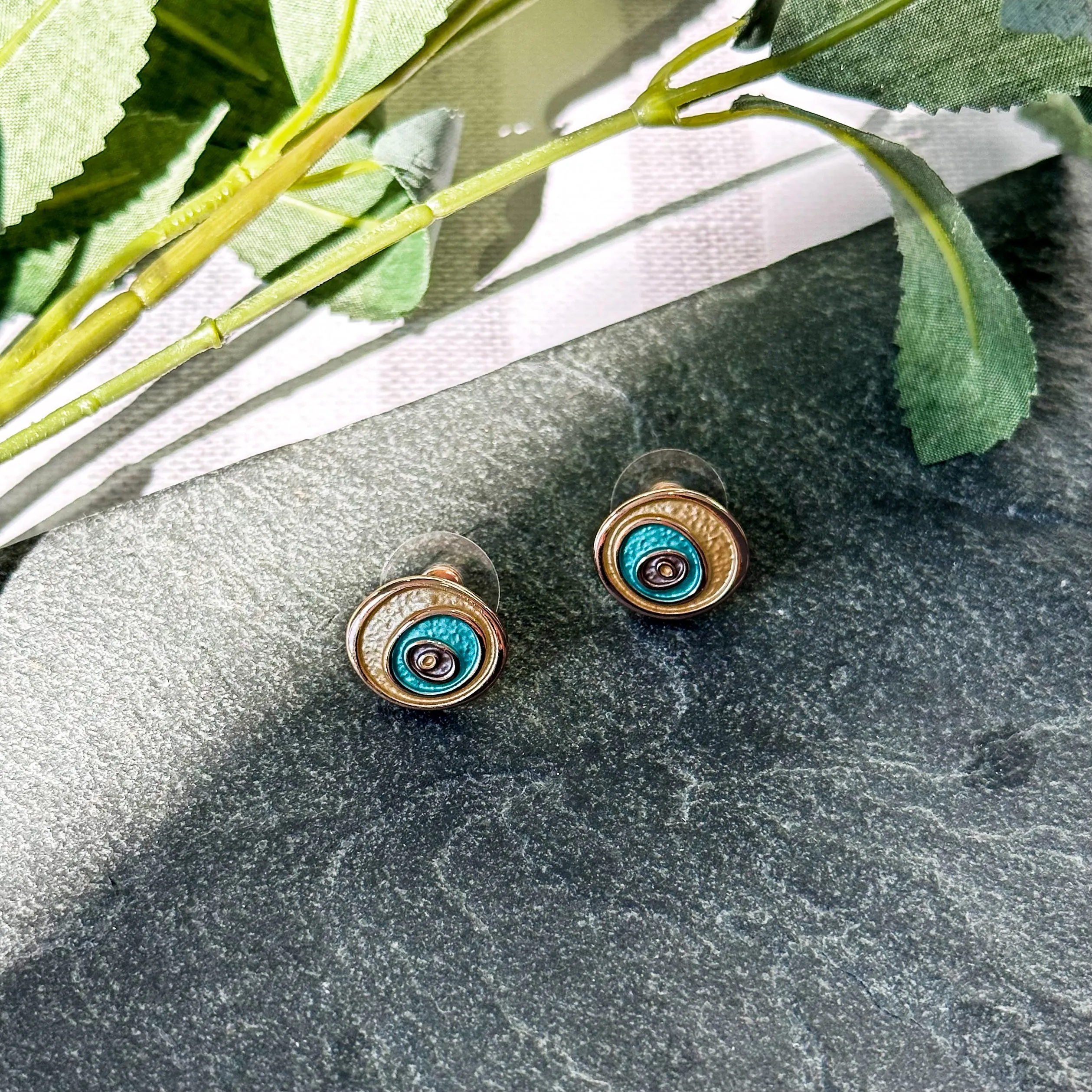 Boho Style Evil Eye Necklace and Earring Set