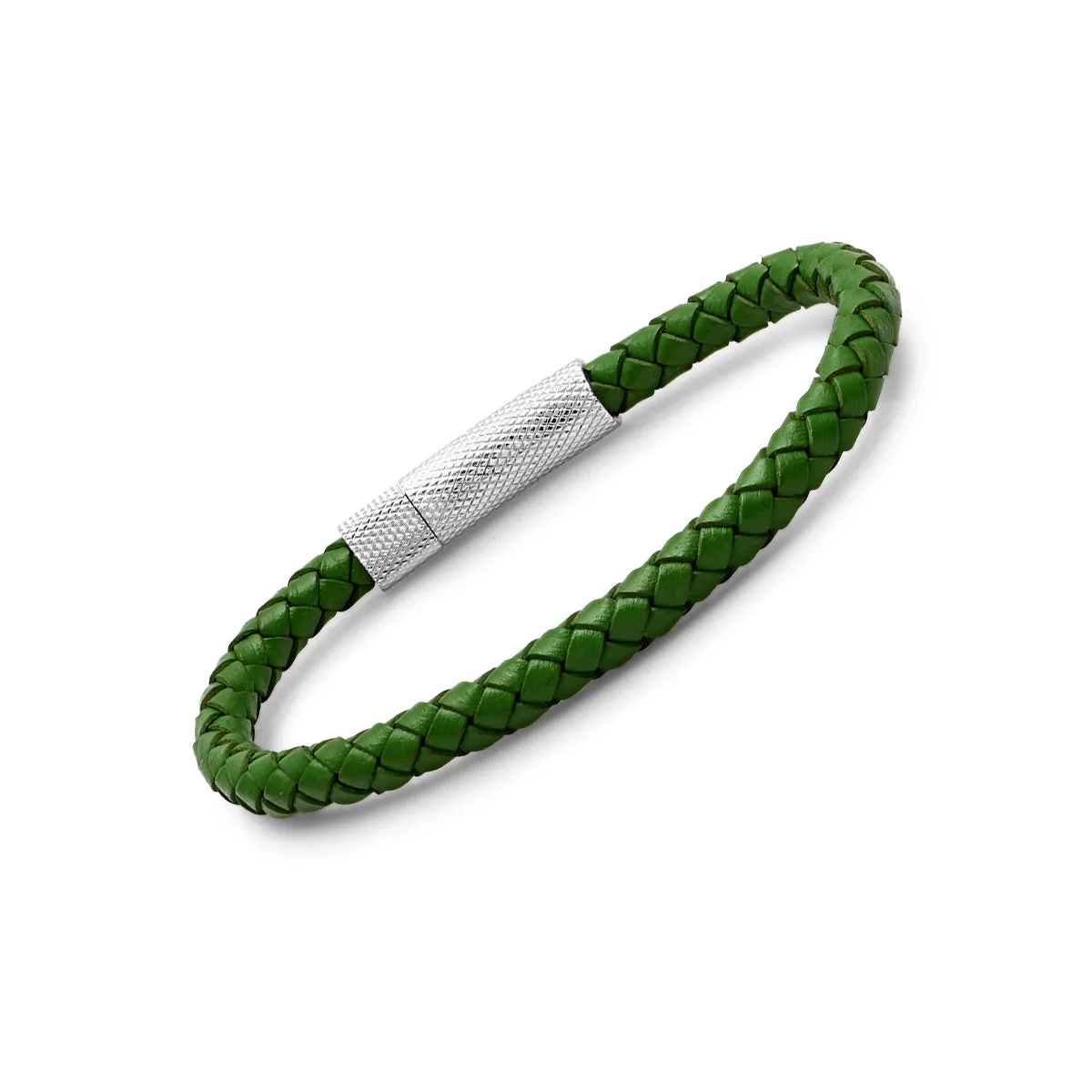 Braided Leather bracelet with clasp