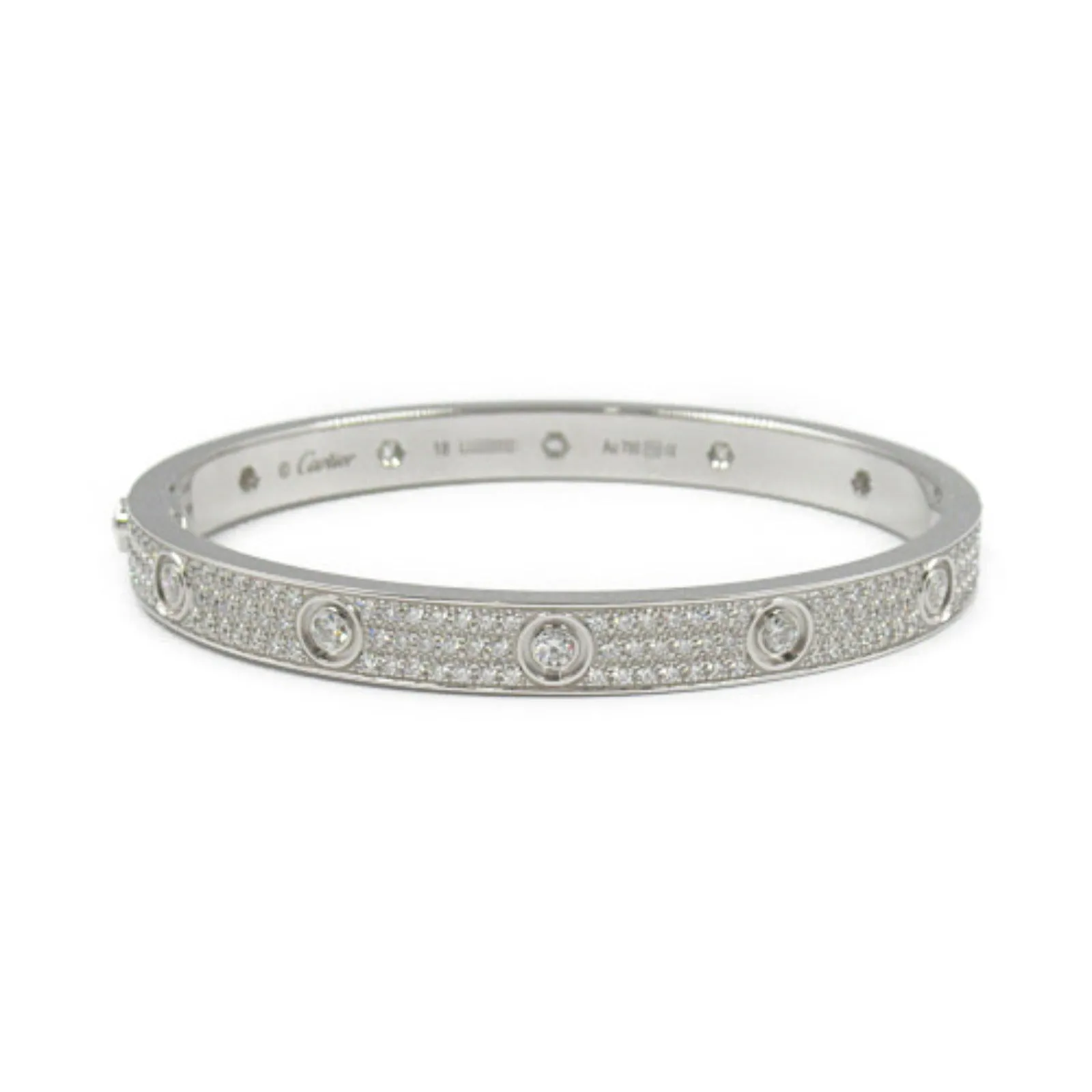Cartier Love Bracelet Diamond K18WG White Gold