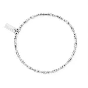 ChloBo Rhythm Of Water Silver Bead Bracelet