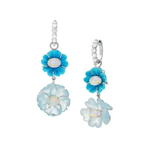 Claire Double Flower Earrings