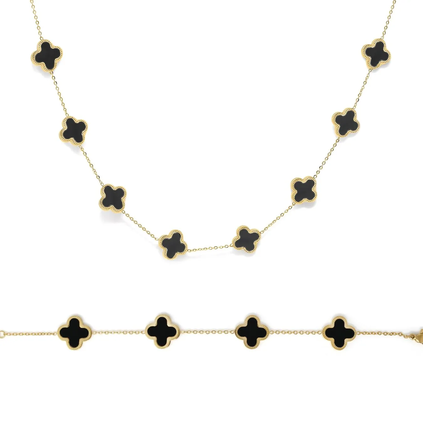 Clover Gift Set - (Gold and Black)