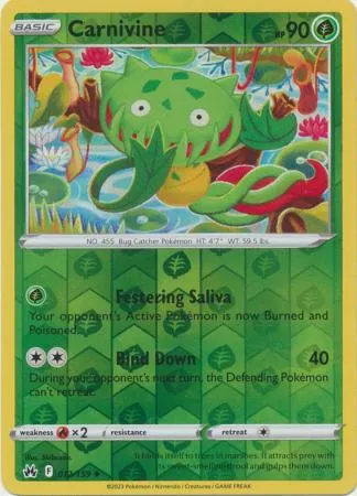 [Collector Troves] Pokemon Sword & Shield Crown Zenith Carnivine Card