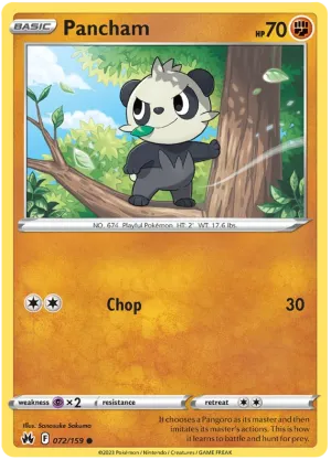 [Collector Troves] Pokemon Sword & Shield Crown Zenith Pancham Card