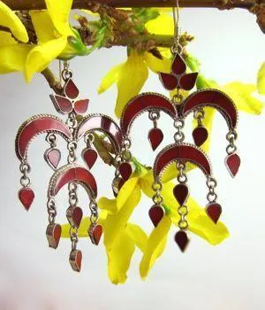 Coral Chandelier Earrings