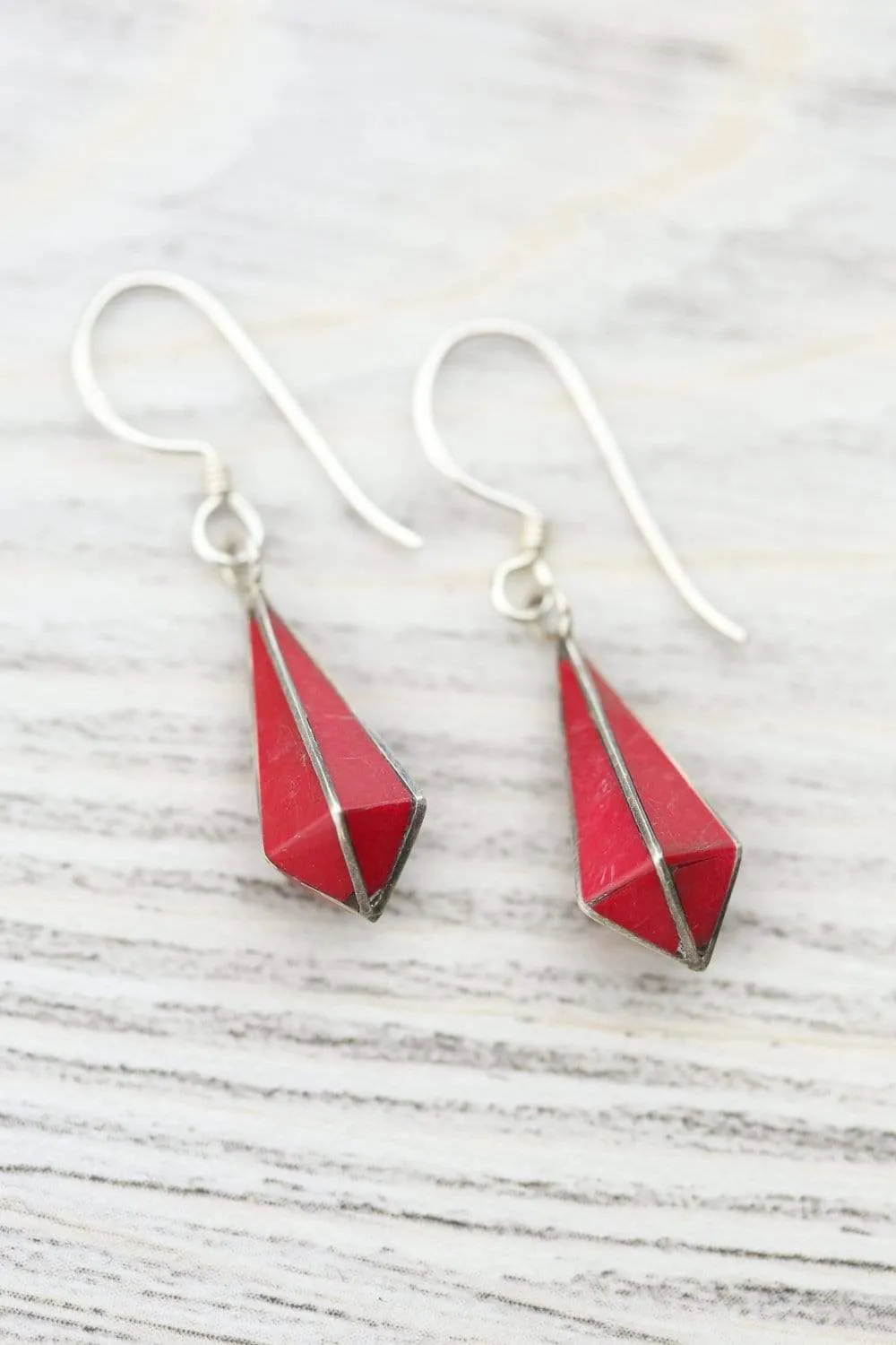 Coral Drop Earrings