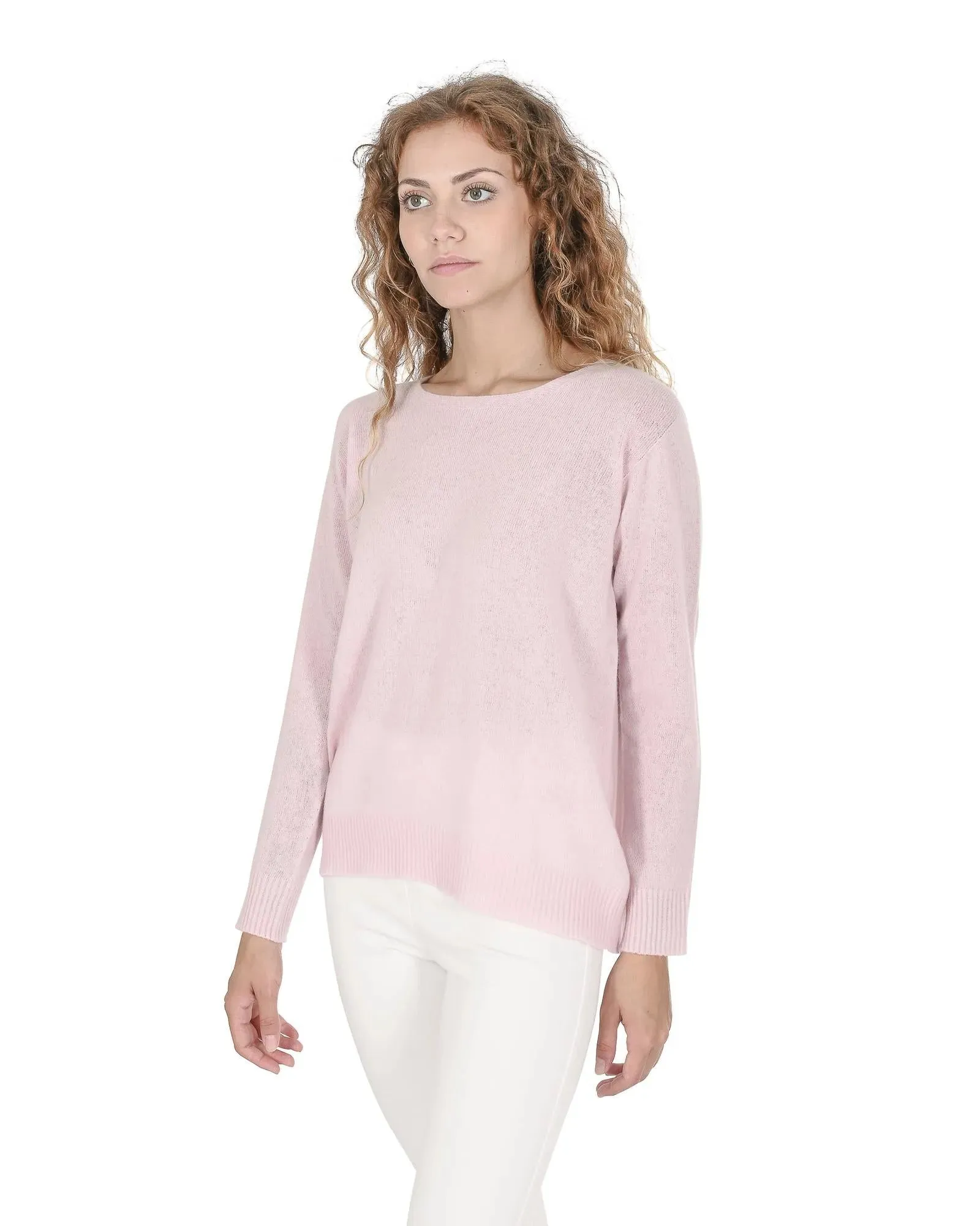 Crown of Edinburgh Square Neck Cashmere Sweater - L