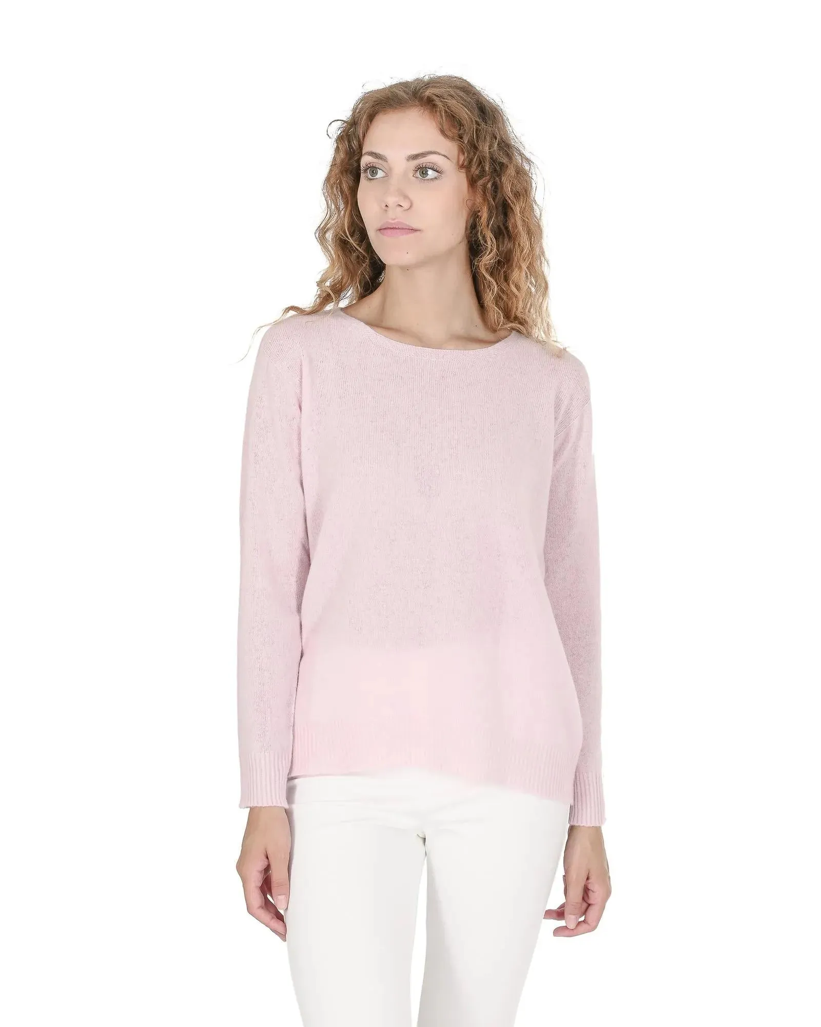 Crown of Edinburgh Square Neck Cashmere Sweater - L