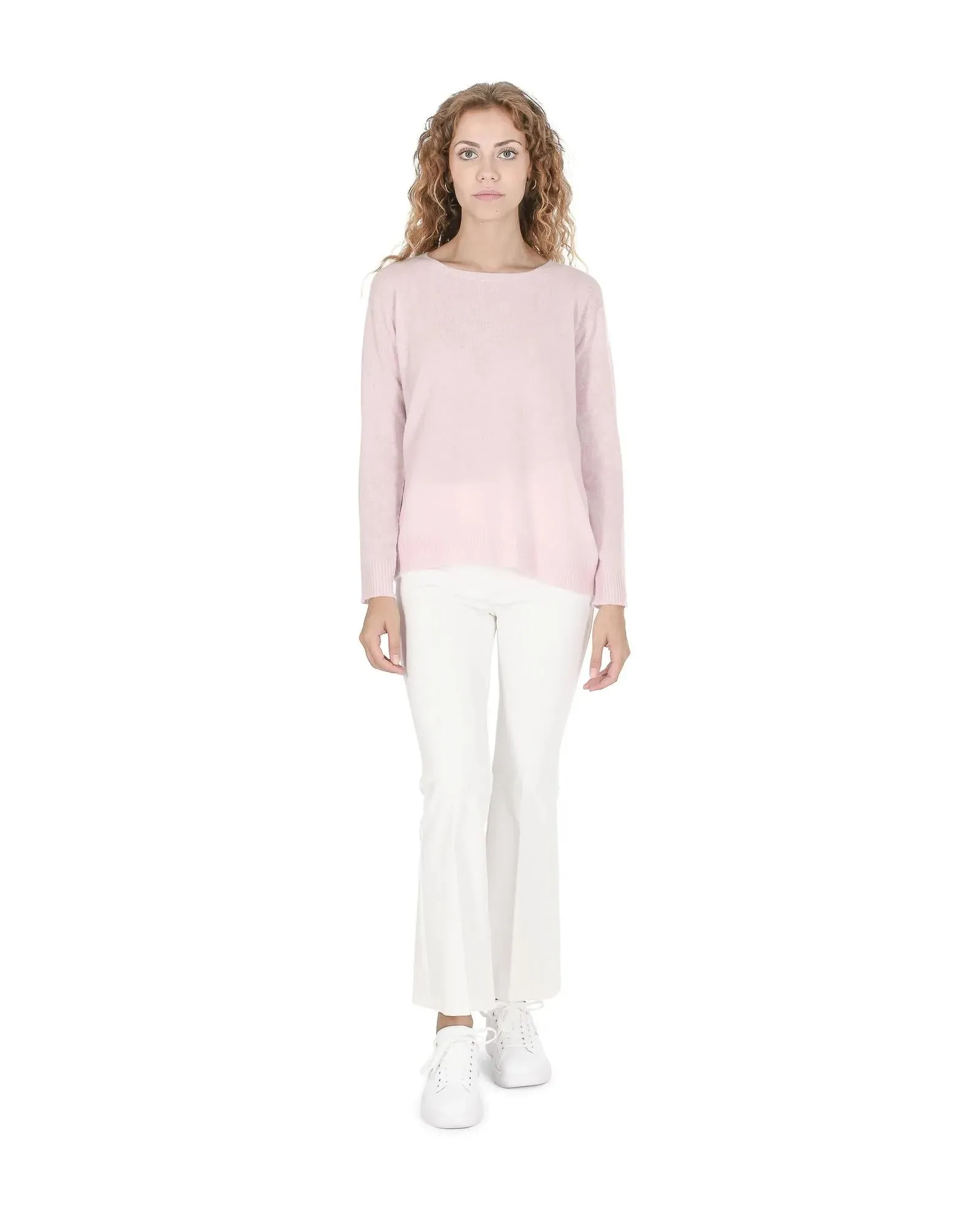 Crown of Edinburgh Square Neck Cashmere Sweater - L