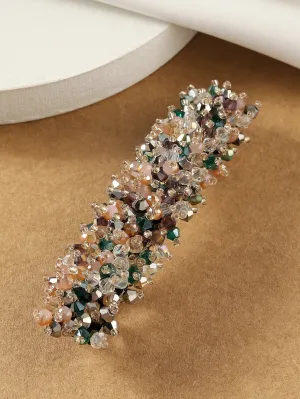 Crystal Beads Decor French Clip for Women Barrette Styling Hair Accessories