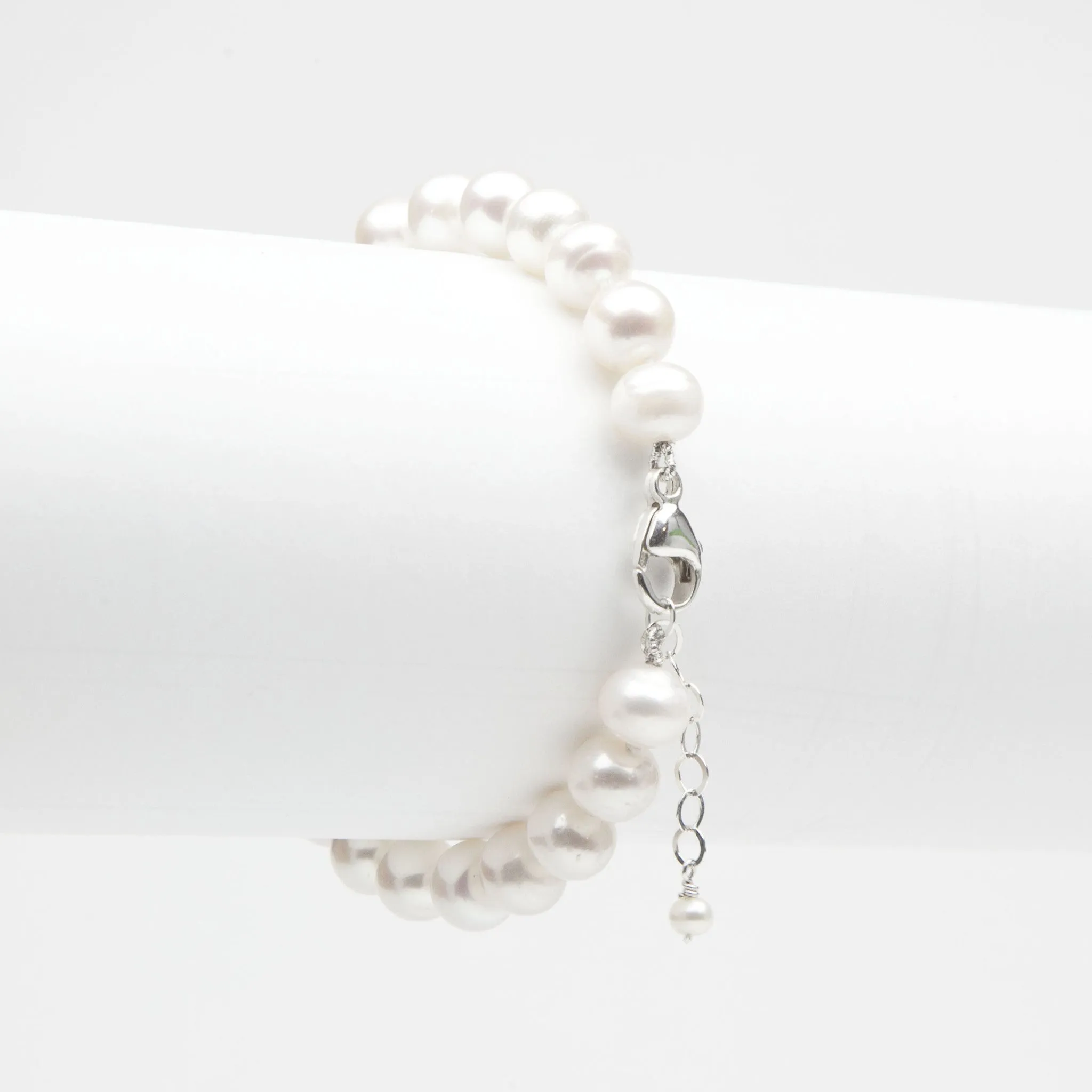 Cultured Freshwater Pearl Single Strand Bracelet 6-6.5mm