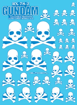 DD Skull Universal Luminous Water Decal