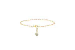 Diamond Heart Anklet
